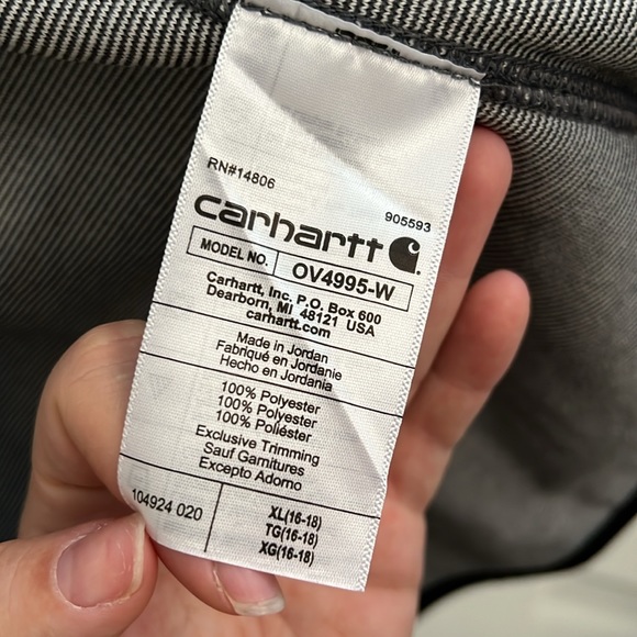 Carhartt Fleece button Up Hooded Vest 🖤🖤🖤 - Picture 6 of 6